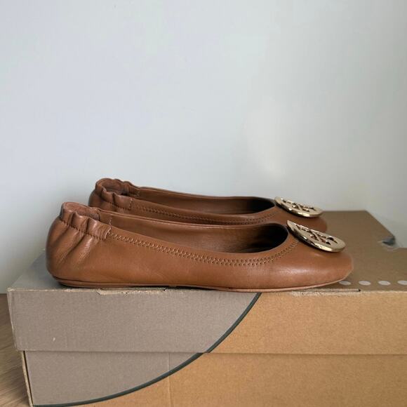 Tory Burch Claire ‘Royal Tan’ Women Ballet Flats - SZ 6 - Picture 3 of 16
